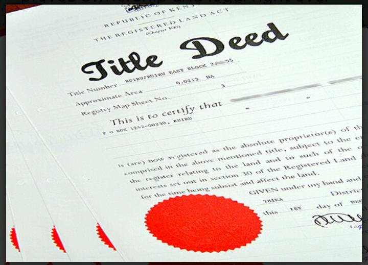 How to Replace a  Lost Land Title Deed in Kenya