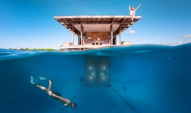 Underwater Hotel Room in Africa